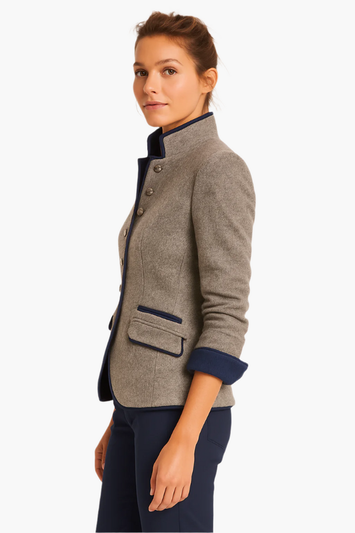 Damen Blazer Elegant Tailliert – Klassischer Business- &amp; Freizeitlook