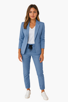Damen Business Jogginganzug Set – Blazer & Hose, Modern und Vielseitig für Büro & Freizeit