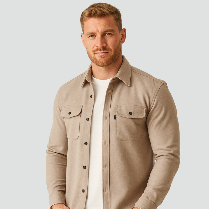 Stilvolles Herren Overshirt mit Praktischen Brusttaschen