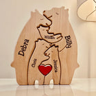 Wood Bear Family | Customisable, personal and original