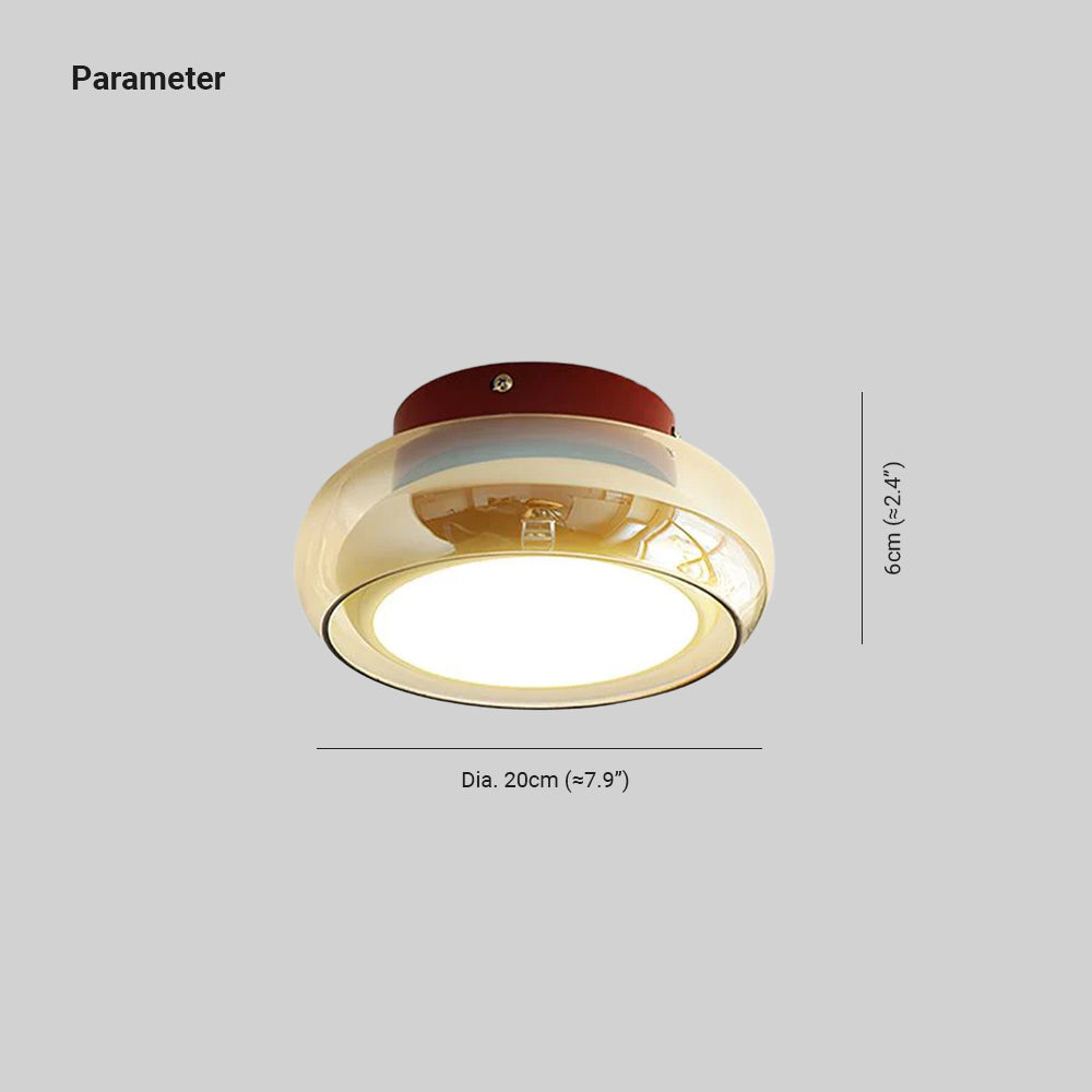 LED Ceiling Light Glass | Warm White | Modern | Living Room