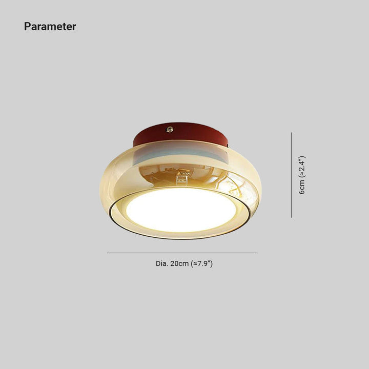 LED Ceiling Light Glass | Warm White | Modern | Living Room