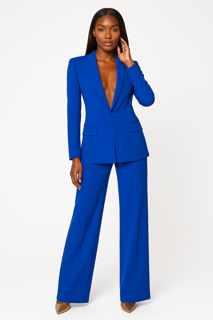 Ladies Blazer &amp; Trousers Set – Stylish Office Outfit