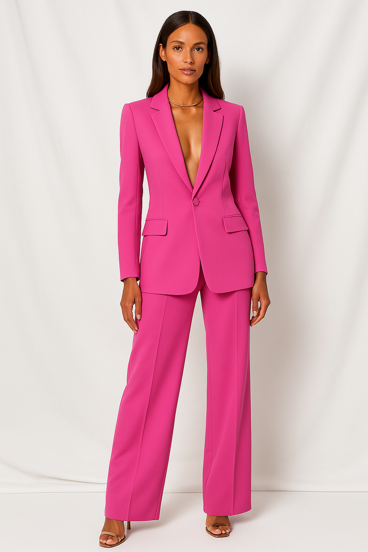 Ladies Blazer &amp; Trousers Set – Stylish Office Outfit