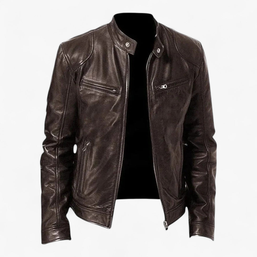 Jacke Herren - Echte Leder Statement Jacke