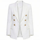 Blazer croisé à boutons dorés