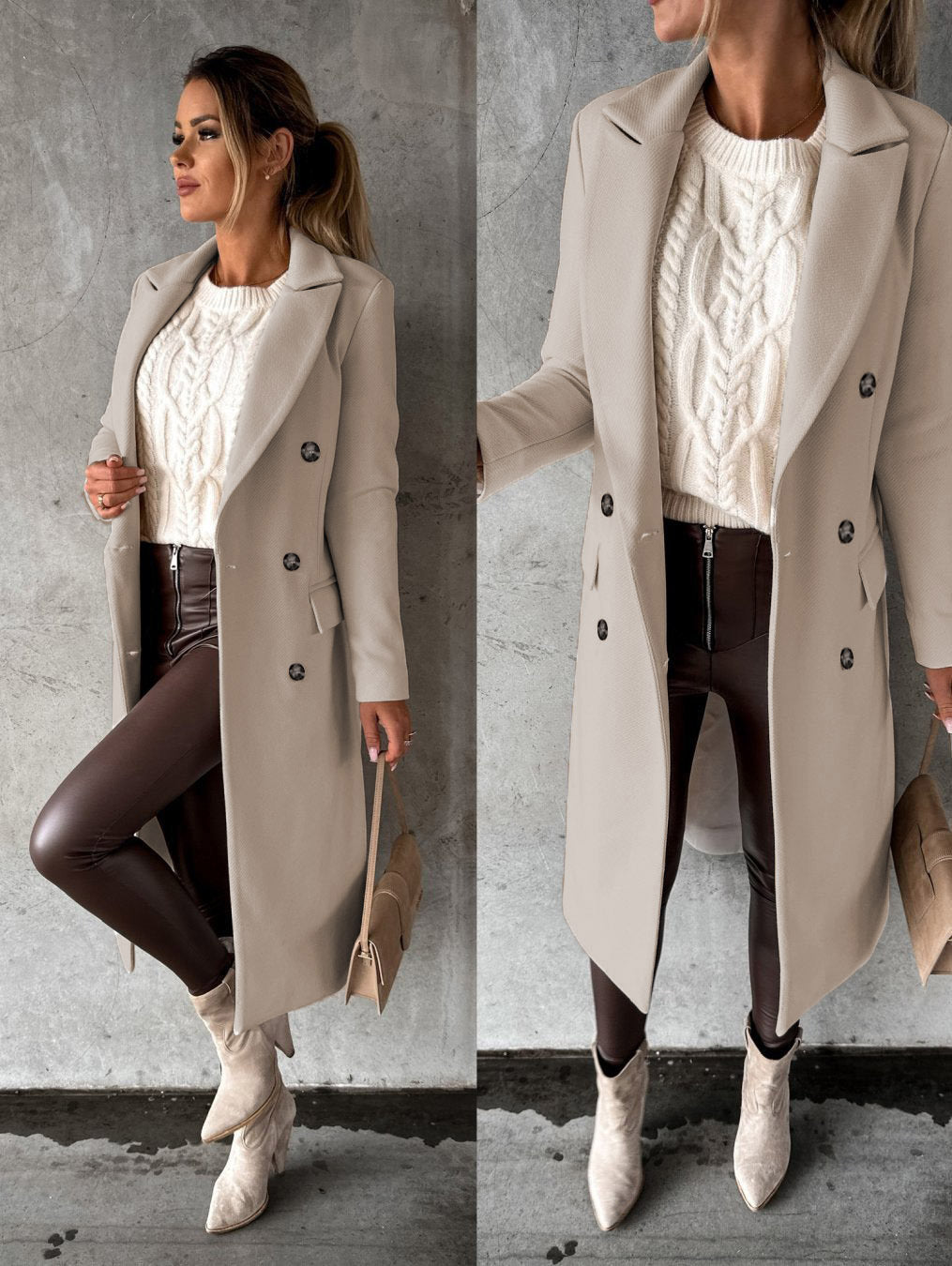 Eleganter und bequemer langer Mantel für Damen - Jesse