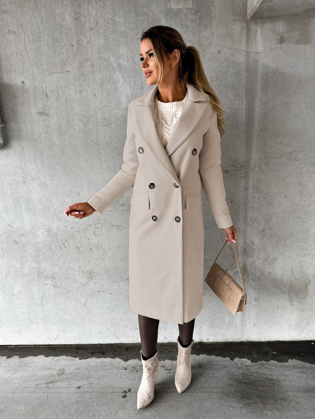 Eleganter und bequemer langer Mantel für Damen - Jesse