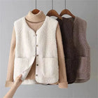Ärmellose Damenweste mit Knöpfen | Ideal zum Layering im Herbst und Winter