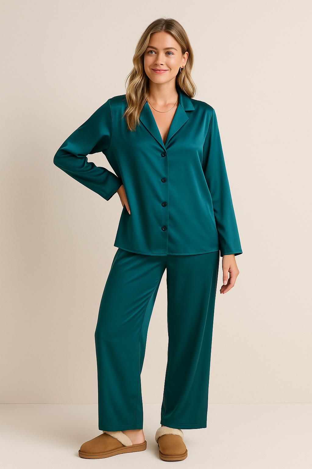 Damen Luxus Satin Pyjama Set | Florence