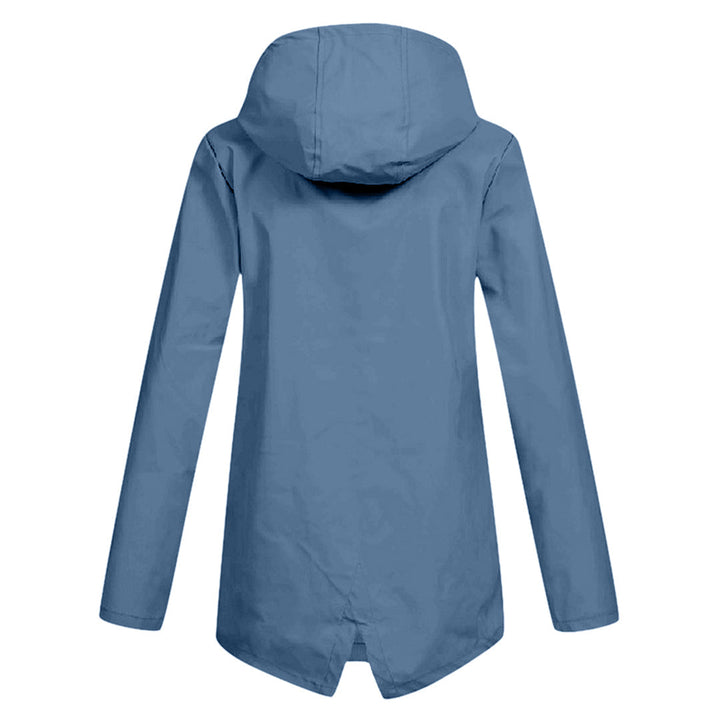 Damen Übergangsjacke mit Reißverschluss und Kapuze - wasserdicht