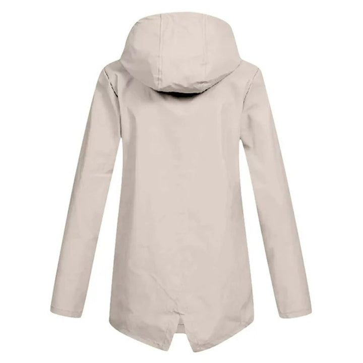 Damen Übergangsjacke mit Reißverschluss und Kapuze - wasserdicht