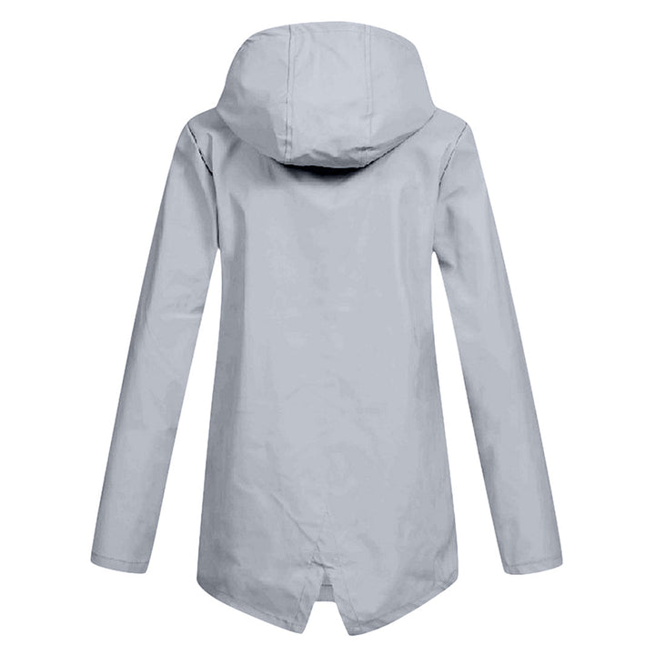 Damen Übergangsjacke mit Reißverschluss und Kapuze - wasserdicht