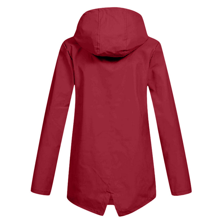 Damen Übergangsjacke mit Reißverschluss und Kapuze - wasserdicht