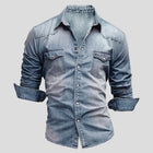 Ralf | Herren Jeanshemd Langarm Vintage Used-Look