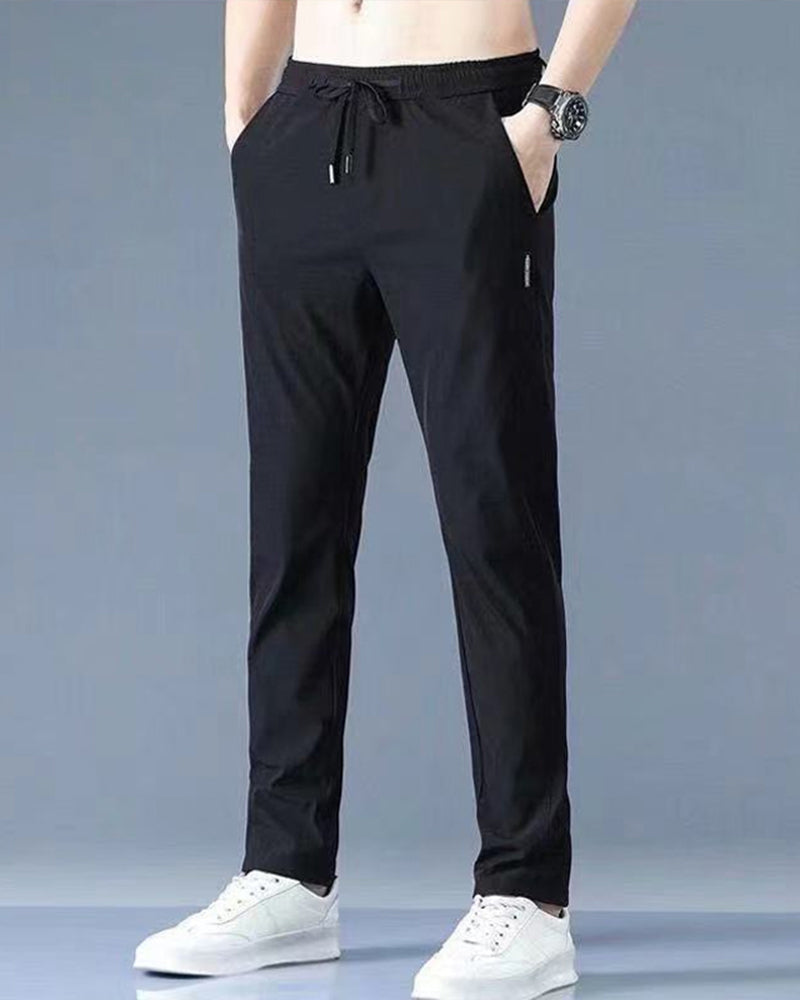 Hosen Herren - Entspannte Hose mit elastischem Bund