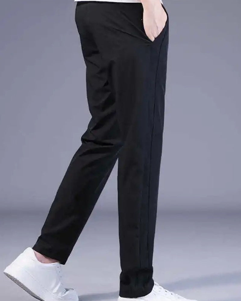 Hosen Herren - Entspannte Hose mit elastischem Bund