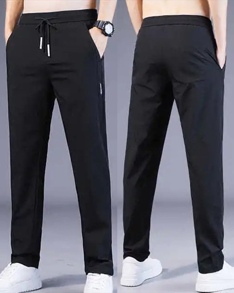 Hosen Herren - Entspannte Hose mit elastischem Bund