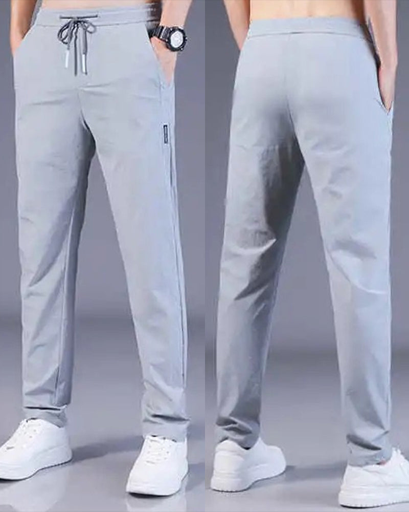 Hosen Herren - Entspannte Hose mit elastischem Bund
