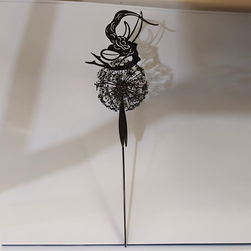 Fairies and Dandelions Dancing Together Sculpture Outdoor Garden