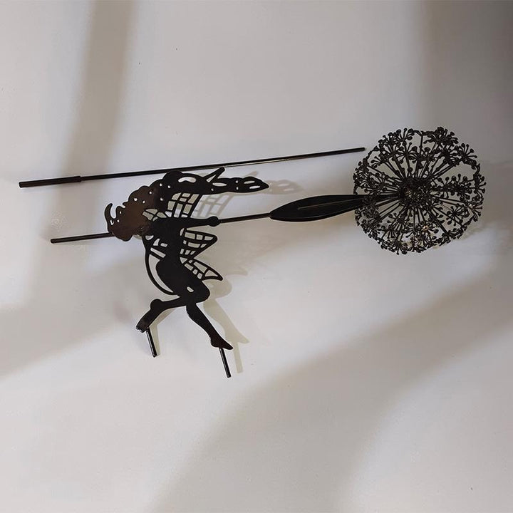 Fairies and Dandelions Dancing Together Sculpture Outdoor Garden