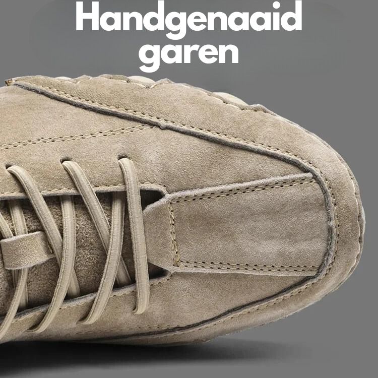 StrideGlide Elegance | Orthopädischer Leder-Schuh