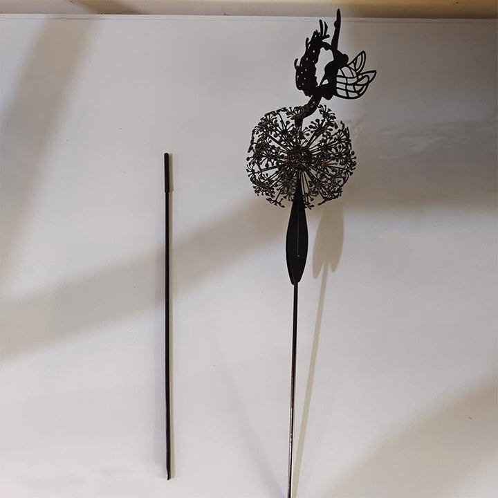 Fairies and Dandelions Dancing Together Sculpture Outdoor Garden