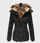 Dicke und Warme Slim Fit Winterjacke mit Kapuze - Midea