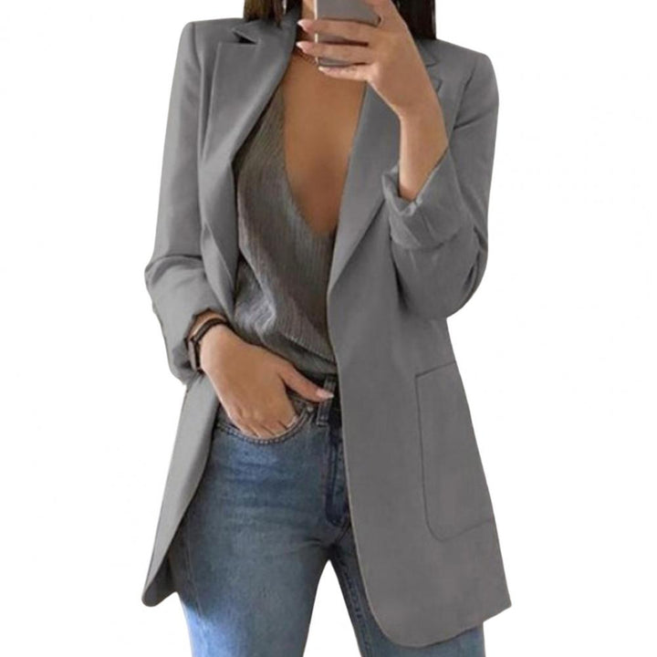 Damen Longline Blazer mit offenem Vorderteil