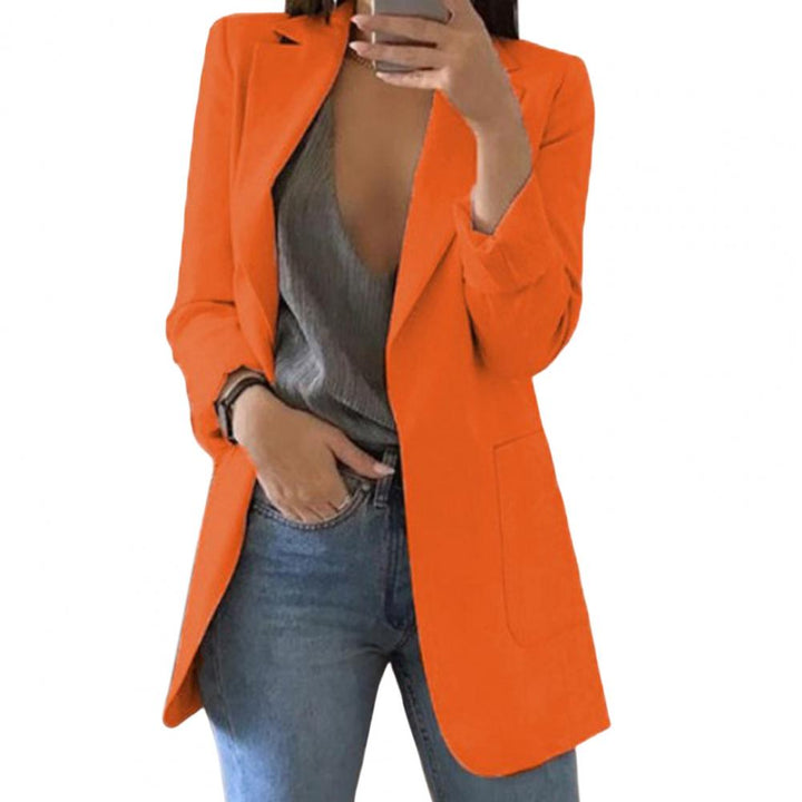 Damen Longline Blazer mit offenem Vorderteil