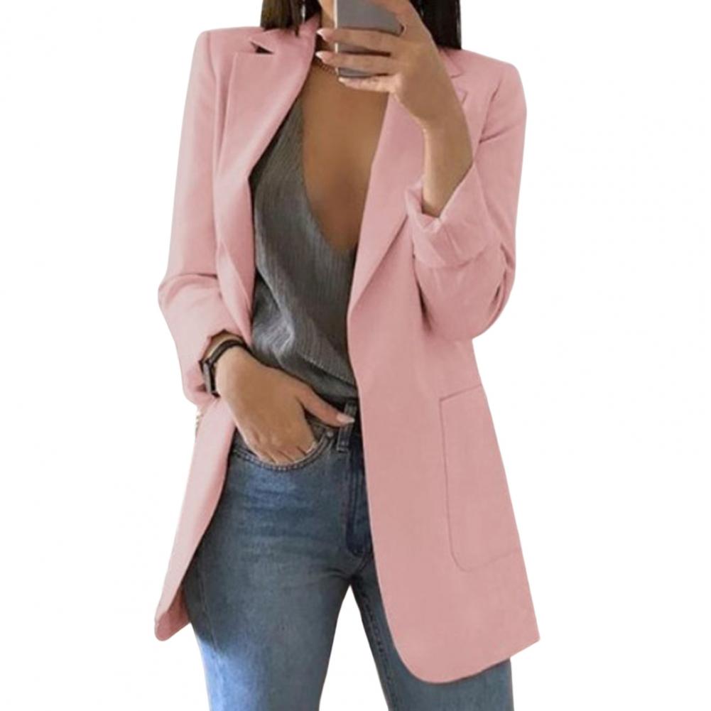 Damen Longline Blazer mit offenem Vorderteil