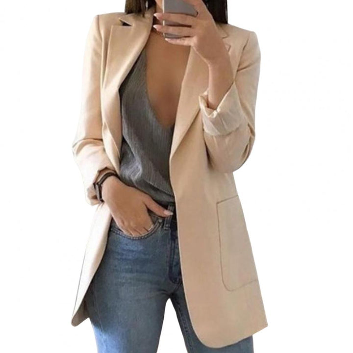 Damen Longline Blazer mit offenem Vorderteil