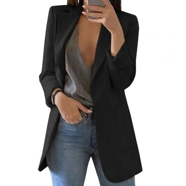 Damen Longline Blazer mit offenem Vorderteil