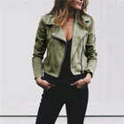 Suede-Look Bikerjacke für Damen mit Reißverschluss und zeitlosem Design