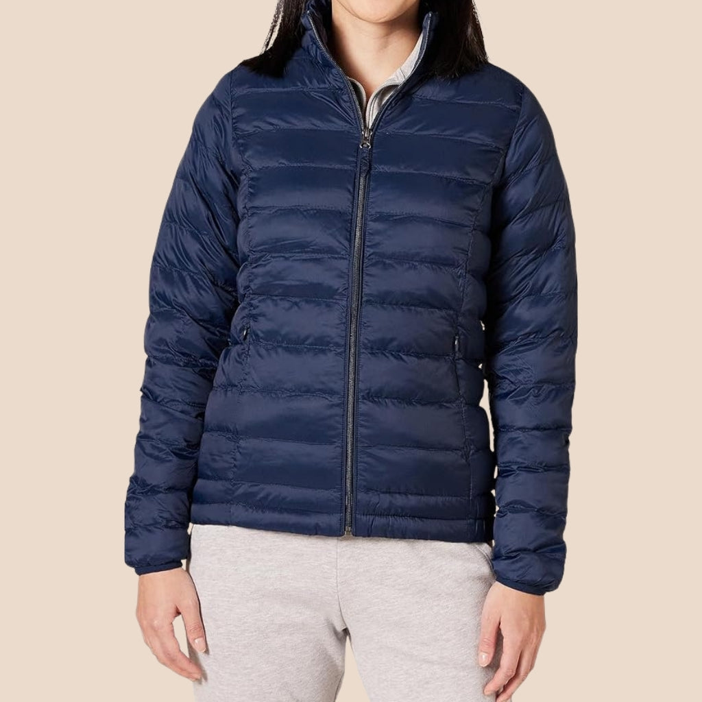Leichte, verpackbare Pufferjacke für Frauen