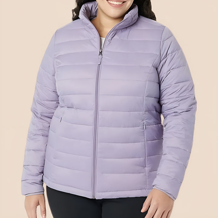 Leichte, verpackbare Pufferjacke für Frauen