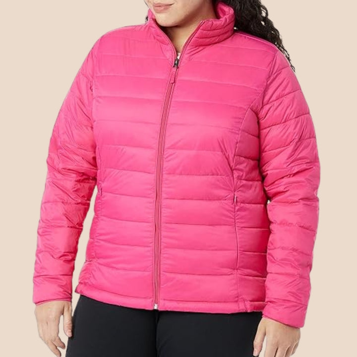 Leichte, verpackbare Pufferjacke für Frauen