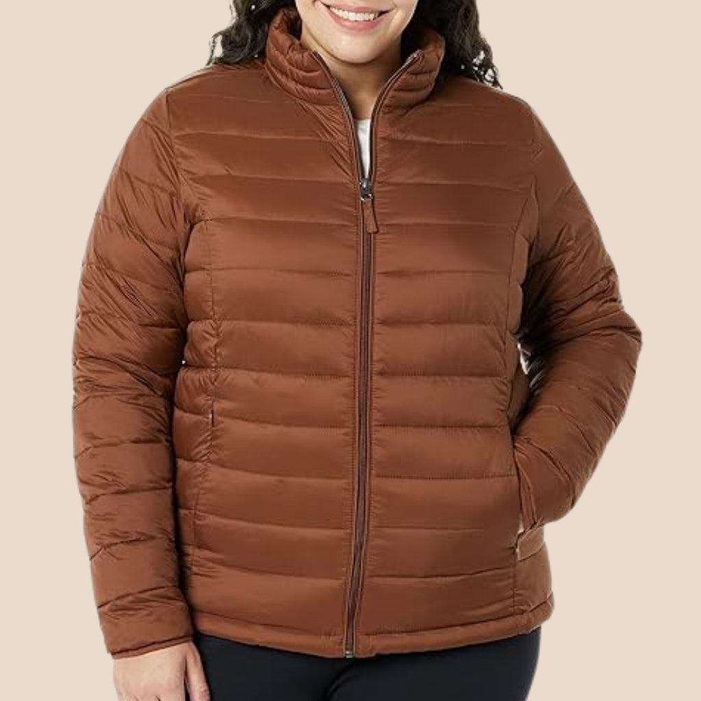 Leichte, verpackbare Pufferjacke für Frauen