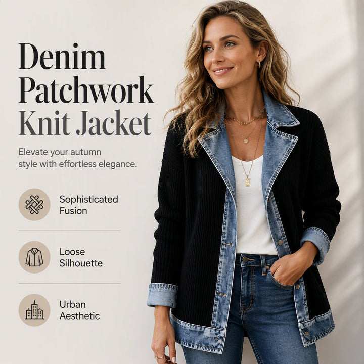 Damenjacke - Rippstrickjacke