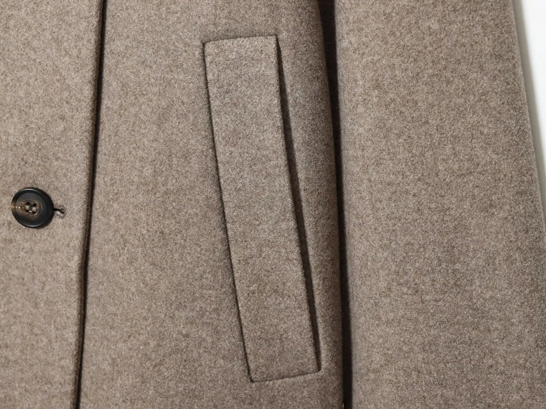 Damenjacke - Kurzjacke aus Wollmischung mit Schnallenkragen