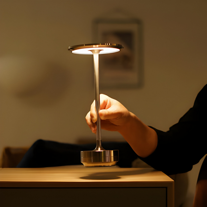 Wireless LED Desk Lamp | Dimmable 3 Levels | Modern | USB