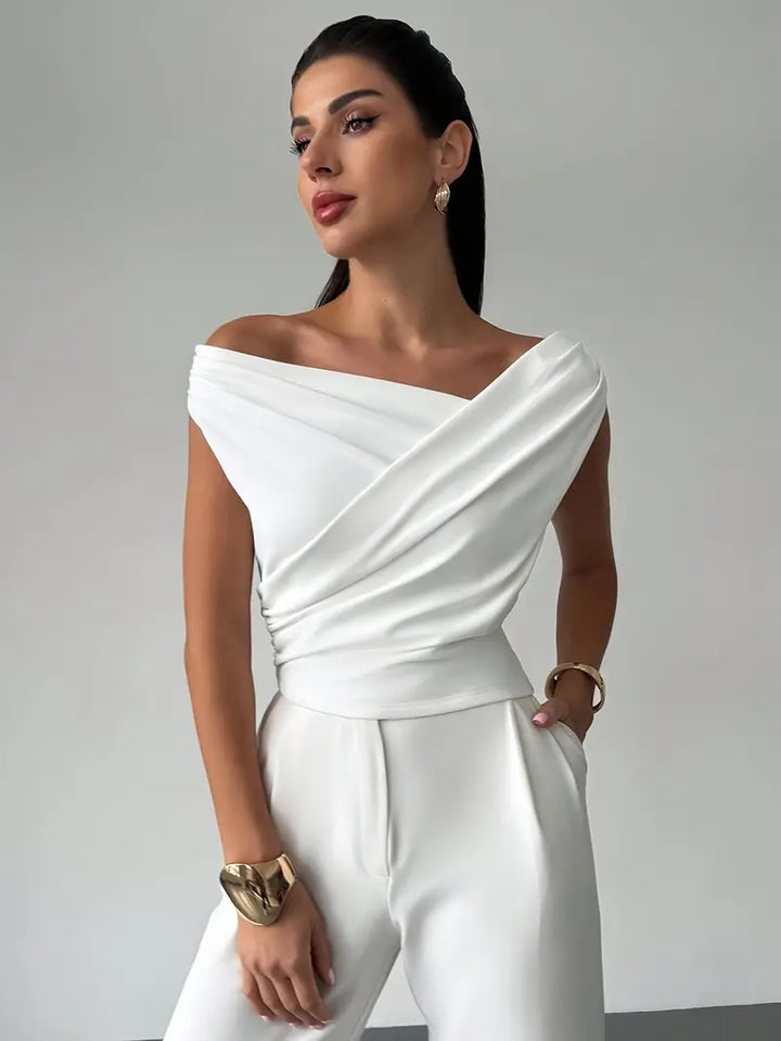 Damen Ärmelloses Stretch-Strick-Top – Schlichte Silhouette Micro-Flex