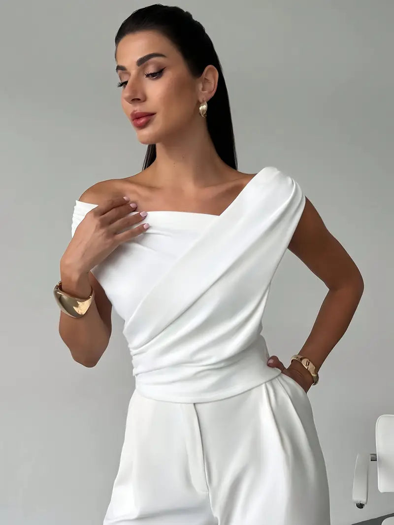 Damen Ärmelloses Stretch-Strick-Top – Schlichte Silhouette Micro-Flex