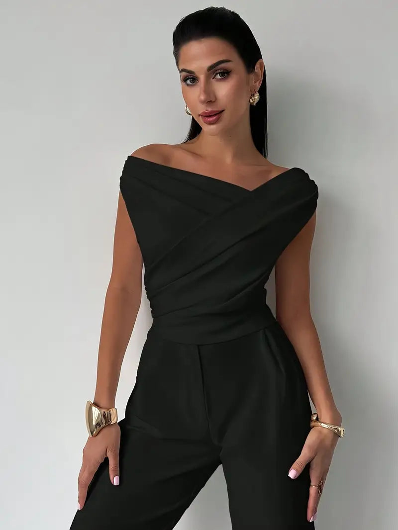 Damen Ärmelloses Stretch-Strick-Top – Schlichte Silhouette Micro-Flex