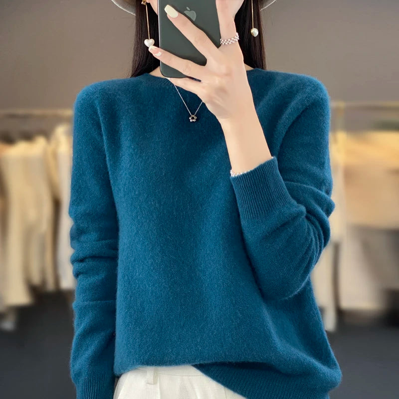 Pullover Damen - Kaschmir Strick Warmer Pullover
