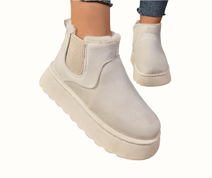 Damen-Warmstiefel mit isolierter Fütterung und strapazierfähiger Sohle
