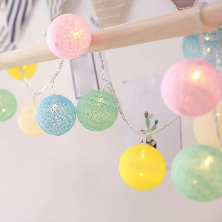 Cotton Light Balls String – Create Atmosphere and Warmth in Any Space