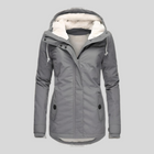 Damen Lange Wasserdichte Winterjacke – Mit Kapuze, Warmem Futter, Lässig für Kaltes Wetter