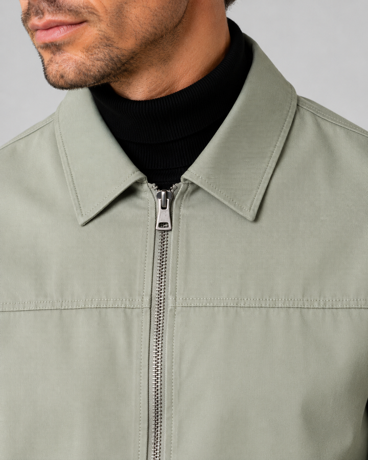 Herren Klassische Zip Harrington Jacke