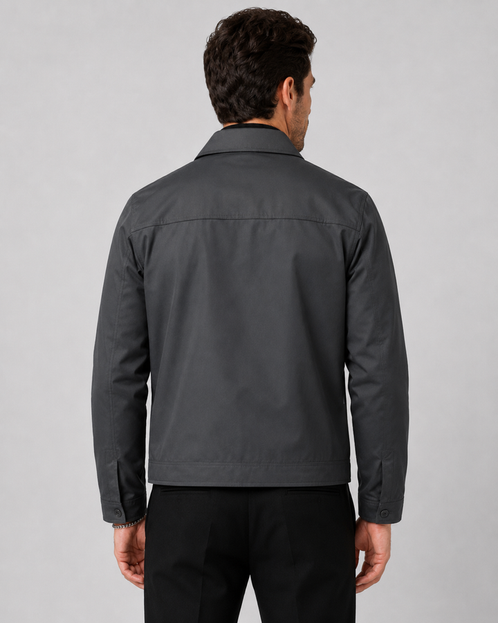 Herren Klassische Zip Harrington Jacke